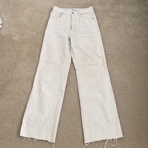 Zara High-Waisted Straight Leg Jeans